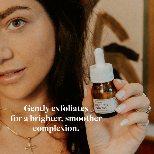 Prescription Skincare Mandelic Acid 20% voor een mildere exfoliatie en stralendere huid