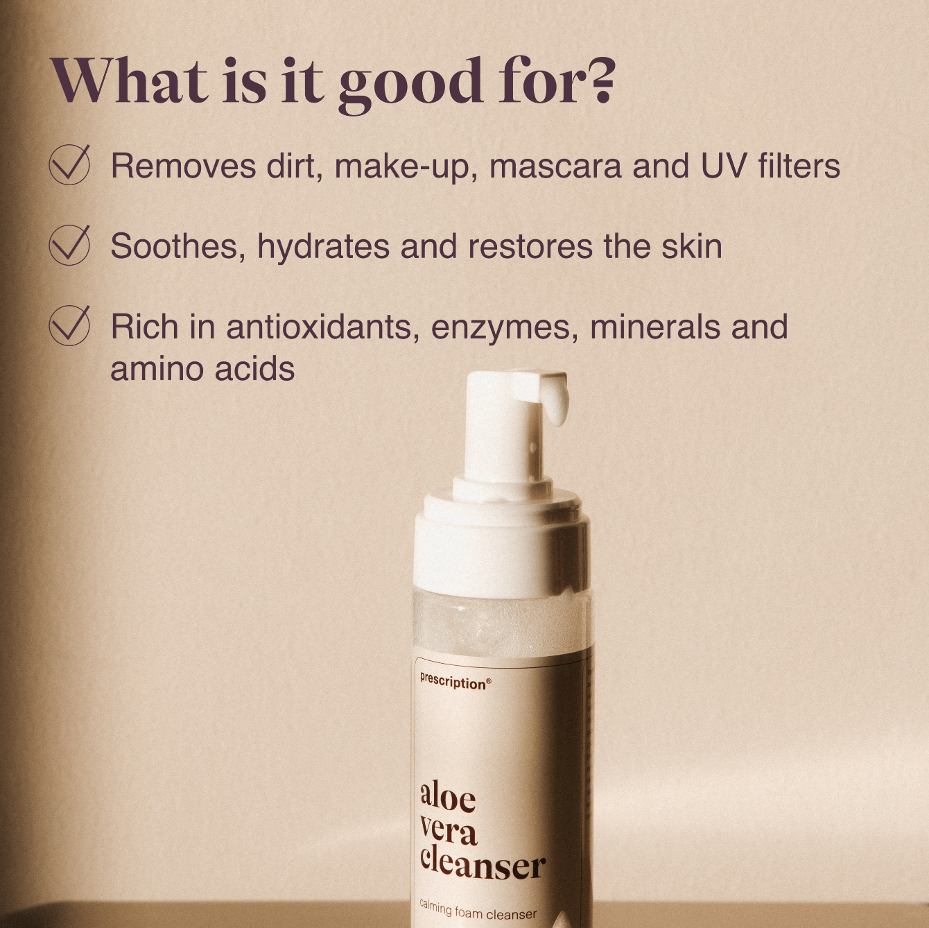 Schone en frisse huid na gebruik van Aloe Vera Cleanser – geen trekkerig gevoel