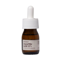 Prescription Skincare Ascorbic Acid 20% bruin flesje met pipet, antioxidant en anti-aging active
