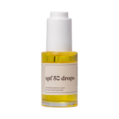 SPF 50 drops van Prescription Skincare — 30ml fles met pipet voor dagelijkse zonbescherming